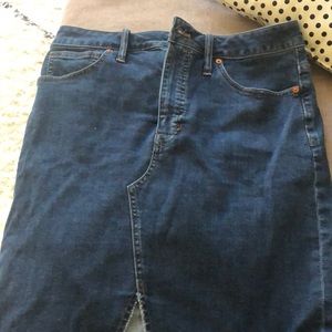 Madewell denim skirt